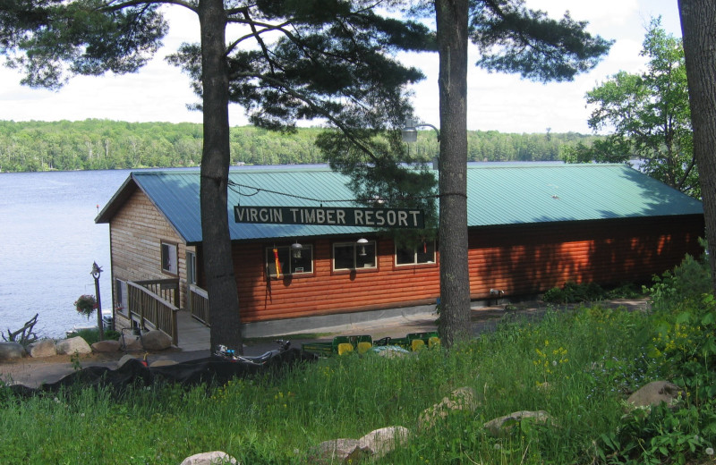 Cabin exterior at Virgin Timber Resort.