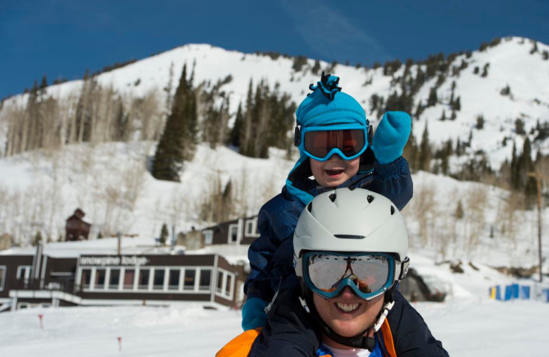 Skiing at Snowpine Lodge.