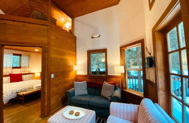 Cabin interior at Green Springs Inn