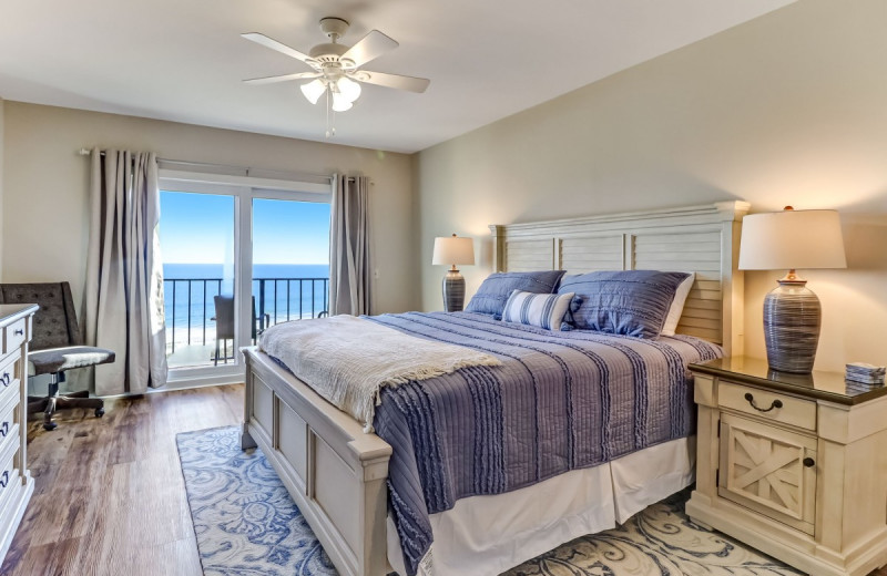 Rental bedroom at Amelia Rentals and Management Services.