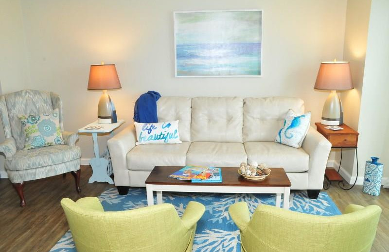 Rental living room at Dolphin Run Condominium Association. Inc.