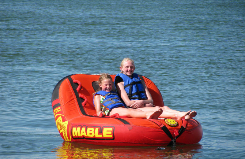 Water tubing at Vacationland Resort.