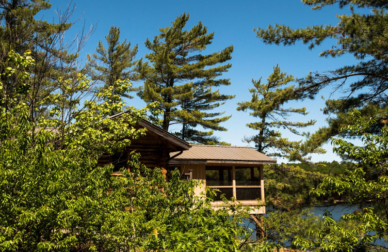 Cabin exterior at The Lodge at Pine Cove.