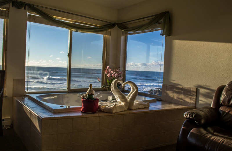 Jacuzzi room at Adobe Resort.