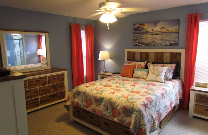 Rental bedroom at Long Key Vacation Rentals.