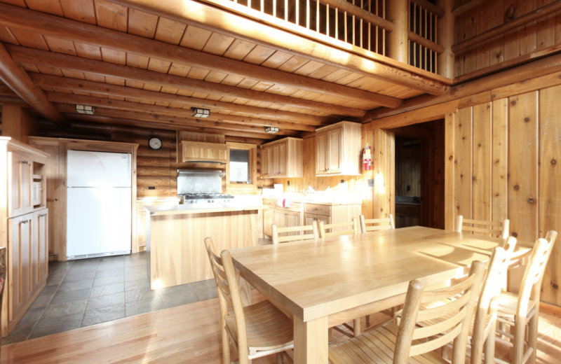 Cabin kitchen at YMCA Camp Du Nord.