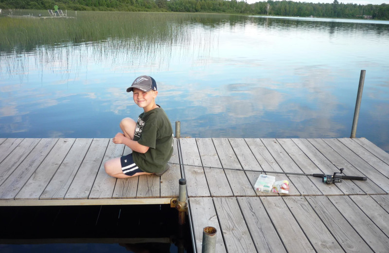 Fishing at Wild Wood Haven Resort.