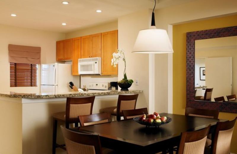 Kitchen and dining room at The Westin Mission Hills Villas.