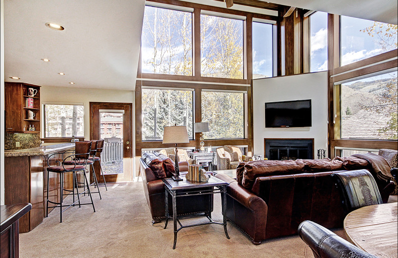 Rental living room at Vail Rentals by Owner.