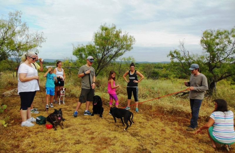 Pets welcome at Canyon of the Eagles.