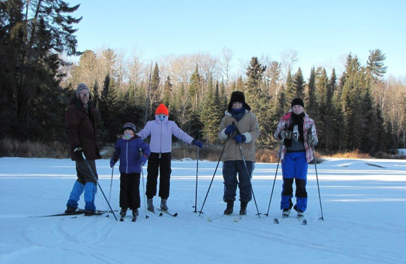 Skiing at Voyagaire Lodge and Houseboats.