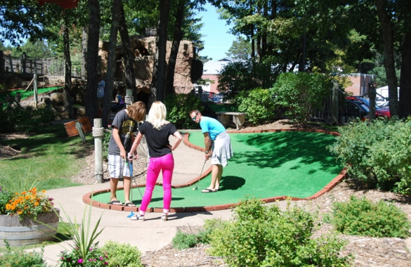 Mini golf at Quarterdeck Resort.