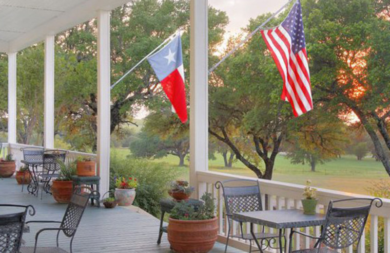 The porch at Rose Hill Manor.