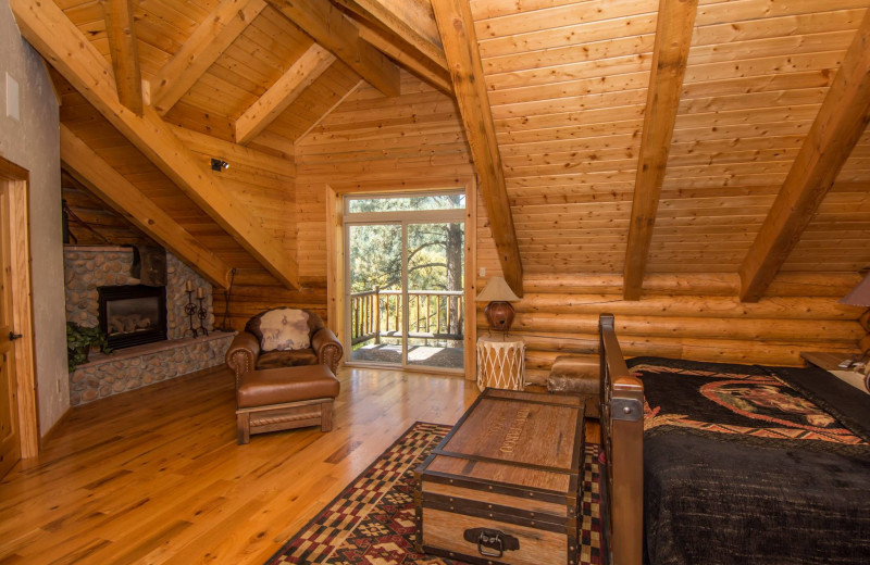 Rental bedroom at Pagosa Springs Accommodations.