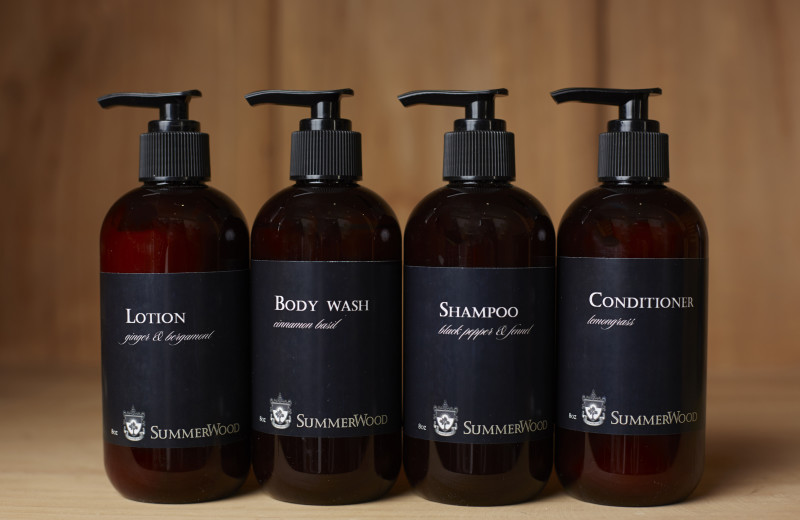 The SummerWood Inn in Paso Robles, CA guest amenities include culinary infused bath amenities created exclusively for SummerWood by Oluv Skin.