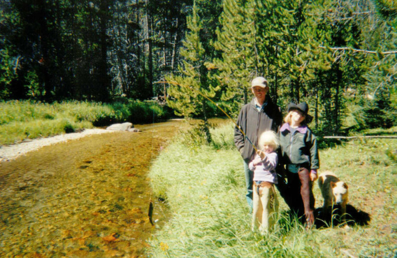 Fishing at Kendall Valley Lodge.