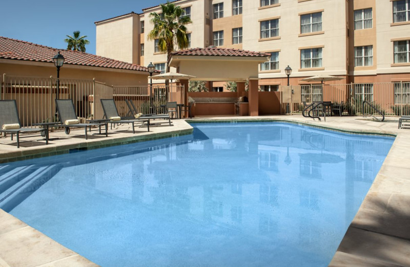 Outdoor pool at Residence Inn Phoenix Airport.