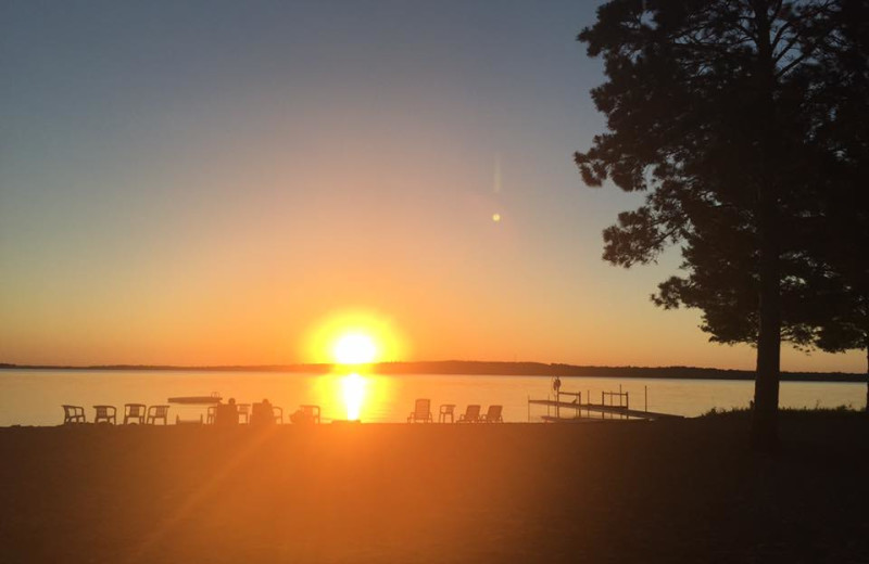 Sunset at Boyd Lodge.