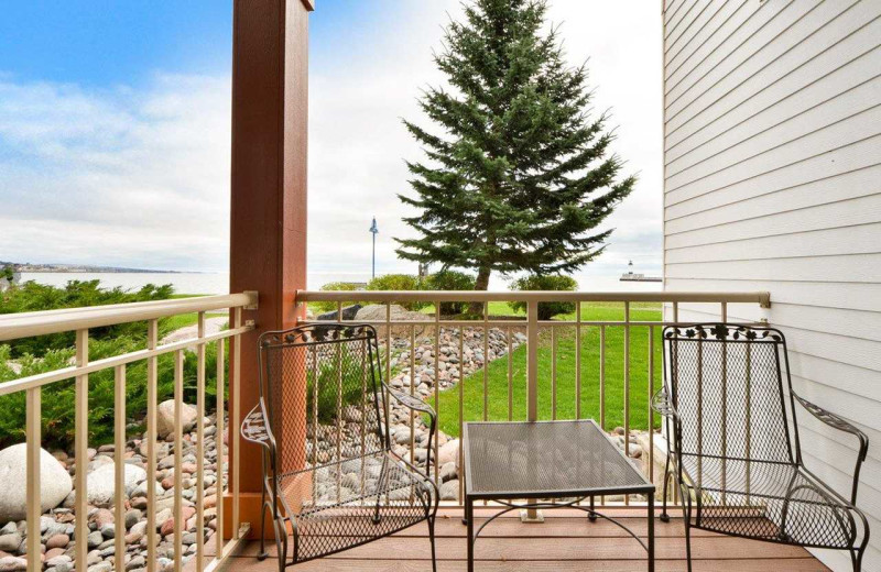 Guest balcony at Comfort Suites Canal Park.