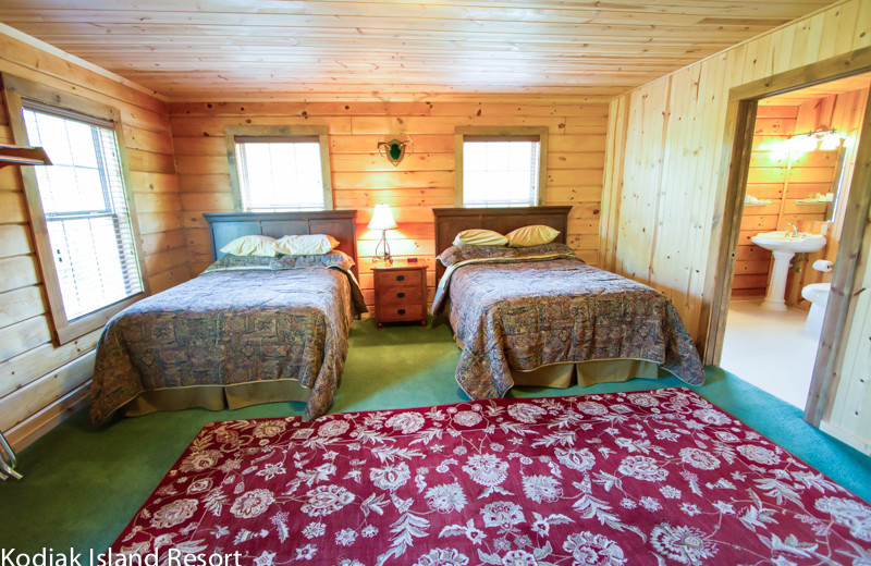 Guest room at Alaska's Kodiak Island Resort.