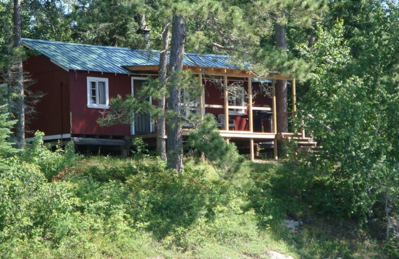 Cabin at Rex Tolton's Miles Bay Camp.