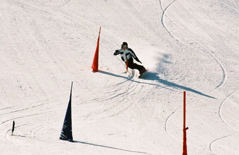 Skiing at Rabbit Ears Motel.