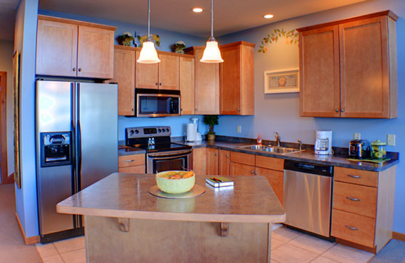 Villa kitchen at Big Sandy Lodge & Resort.