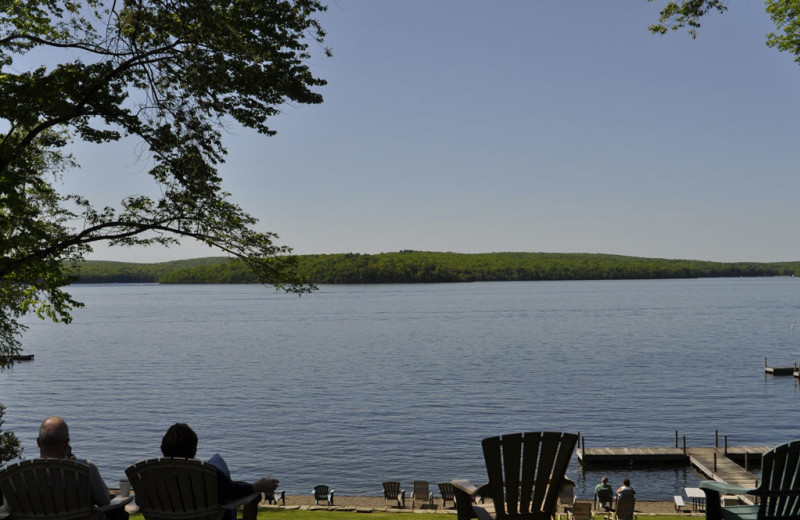 Lake view at Ehrhardt's Waterfront Resort.