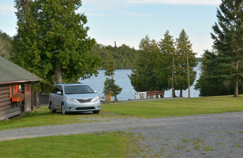 View of the Manotak Lodge Property and Lake