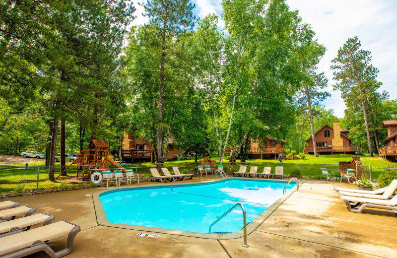 Outdoor pool at Boyd Lodge.