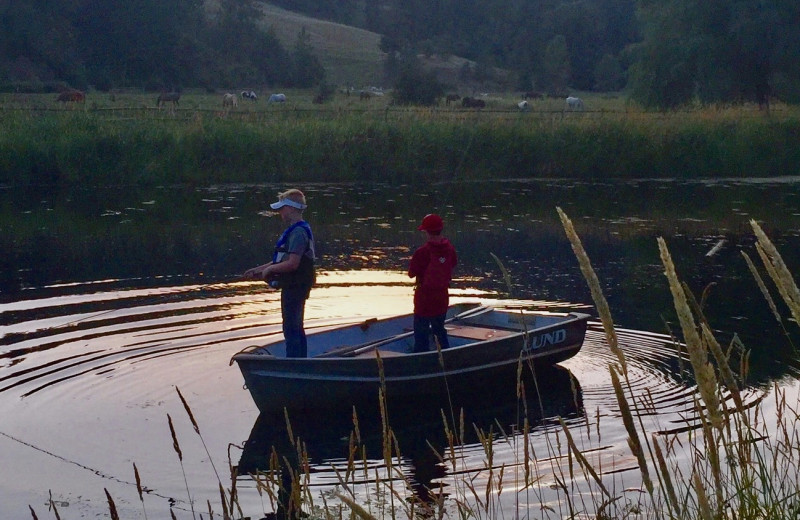 Fishing at Red Horse Mountain Ranch.