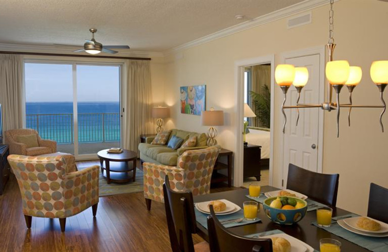 Guest living room at Sterling Resorts.