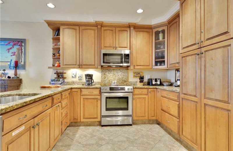 Rental kitchen at At Home in Key West, LLC.