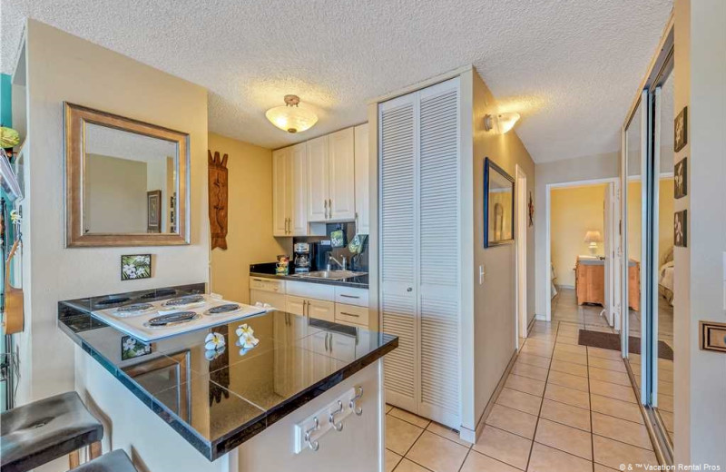 Rental kitchen at Vacation Rental Pros - Maui.