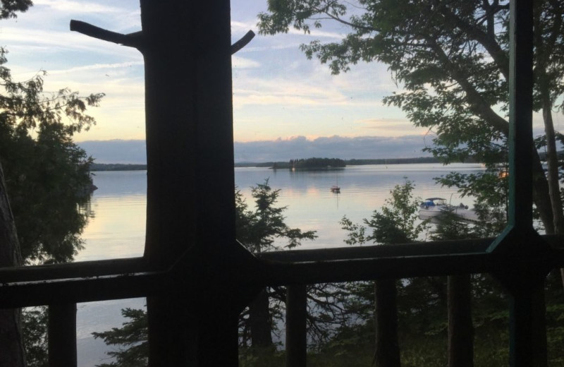 Rental deck view at Vacation Cottages.