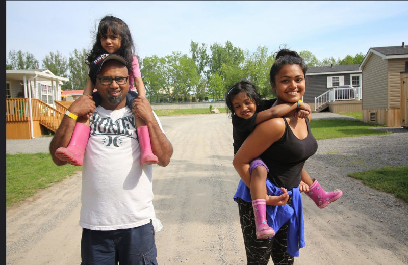 Family at Great Blue Resorts- Cherry Beach Resort.