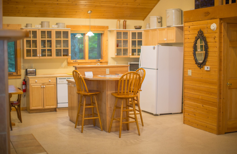 Cottage kitchen at Door County Cottages.