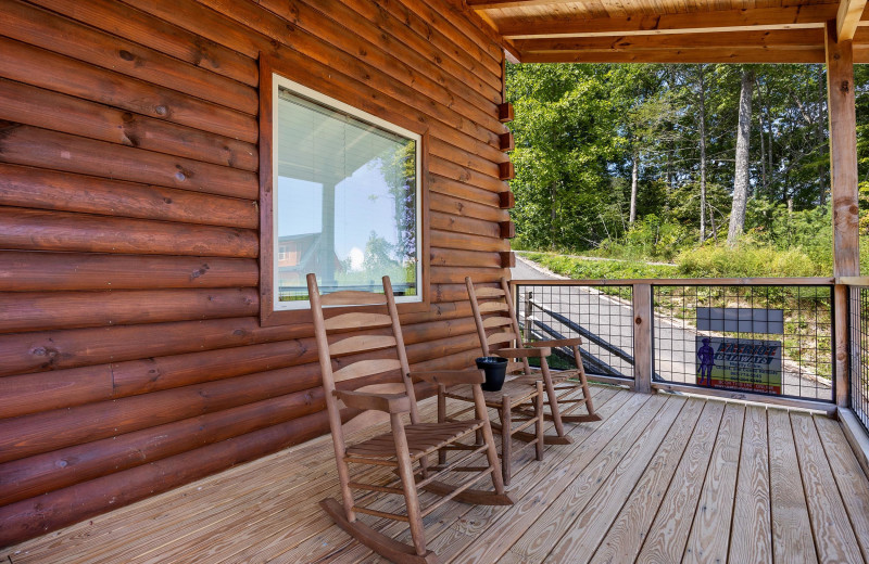 Porch at American Patriot Getaways - High Country.