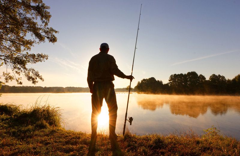 Fishing at Swan Lake Resort.