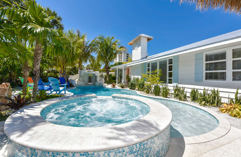 Rental pool at Siesta Key Luxury Rental Properties.