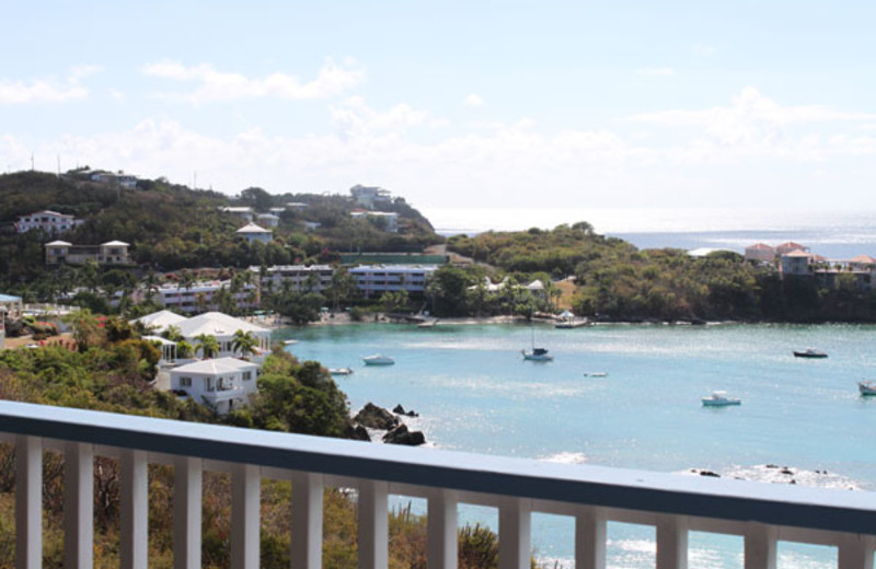 Rental balcony at Paradise Cove Resort.