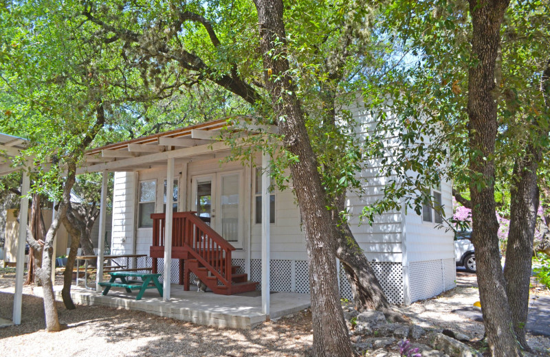 Cottage exterior at Yogi Bear's Jellystone Park™ Camp-Resort Hill Country.