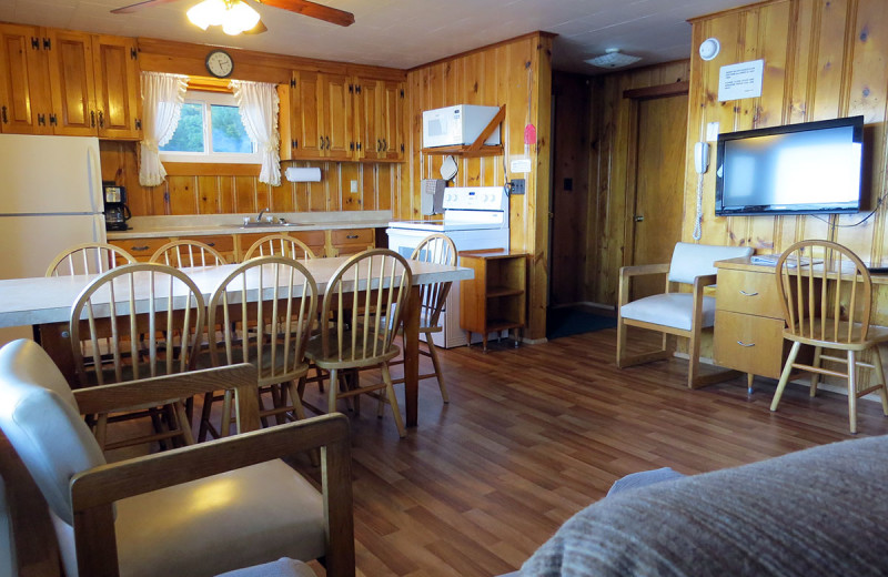 Cottage interior at Candlelight Cottages.