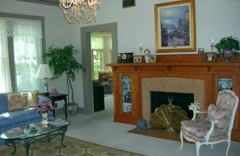 Living room at Magnolia House.