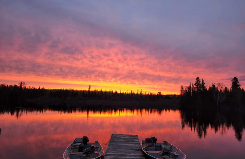 Sunset at Cozy Camp.