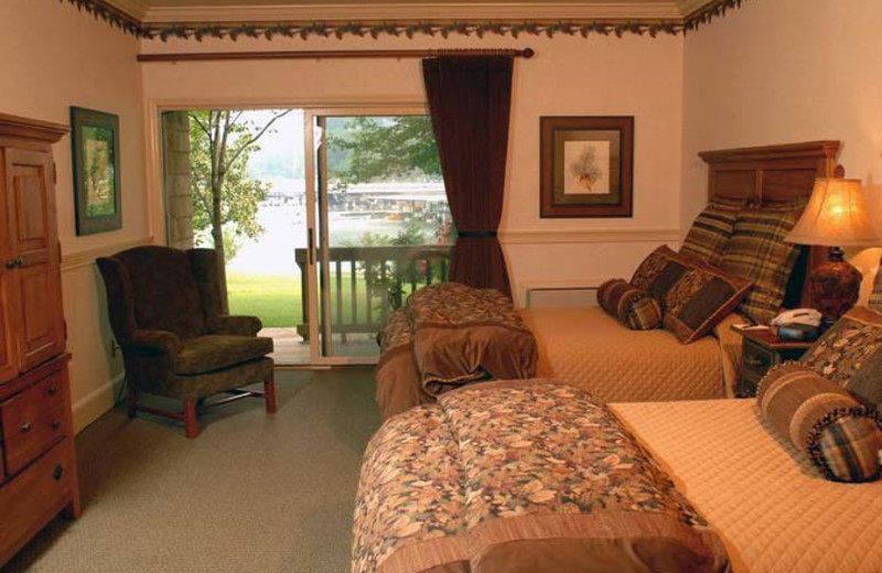 Guest room at The Ridges Resort & Club Lake Chatuge.