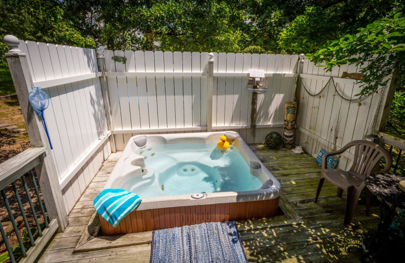Hot tub at The Inn at Harbour Ridge.