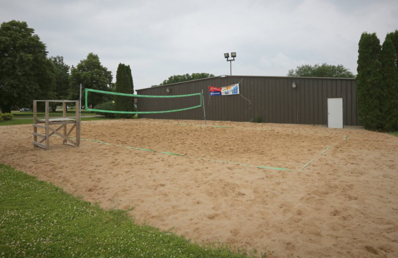 Volleyball court at Coachman's Golf Resort.