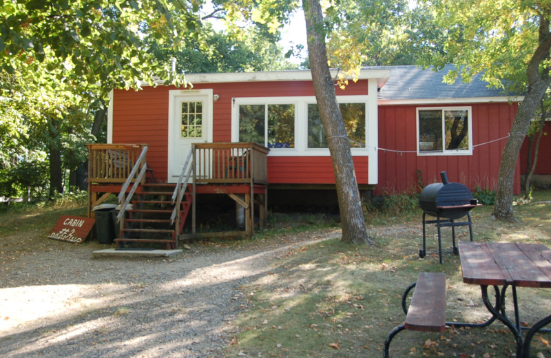Cottage exterior at Xanadu Island Bed & Breakfast and Resort.