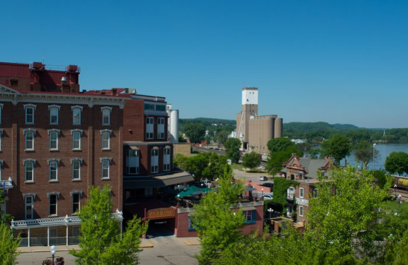 City view at St. James Hotel.